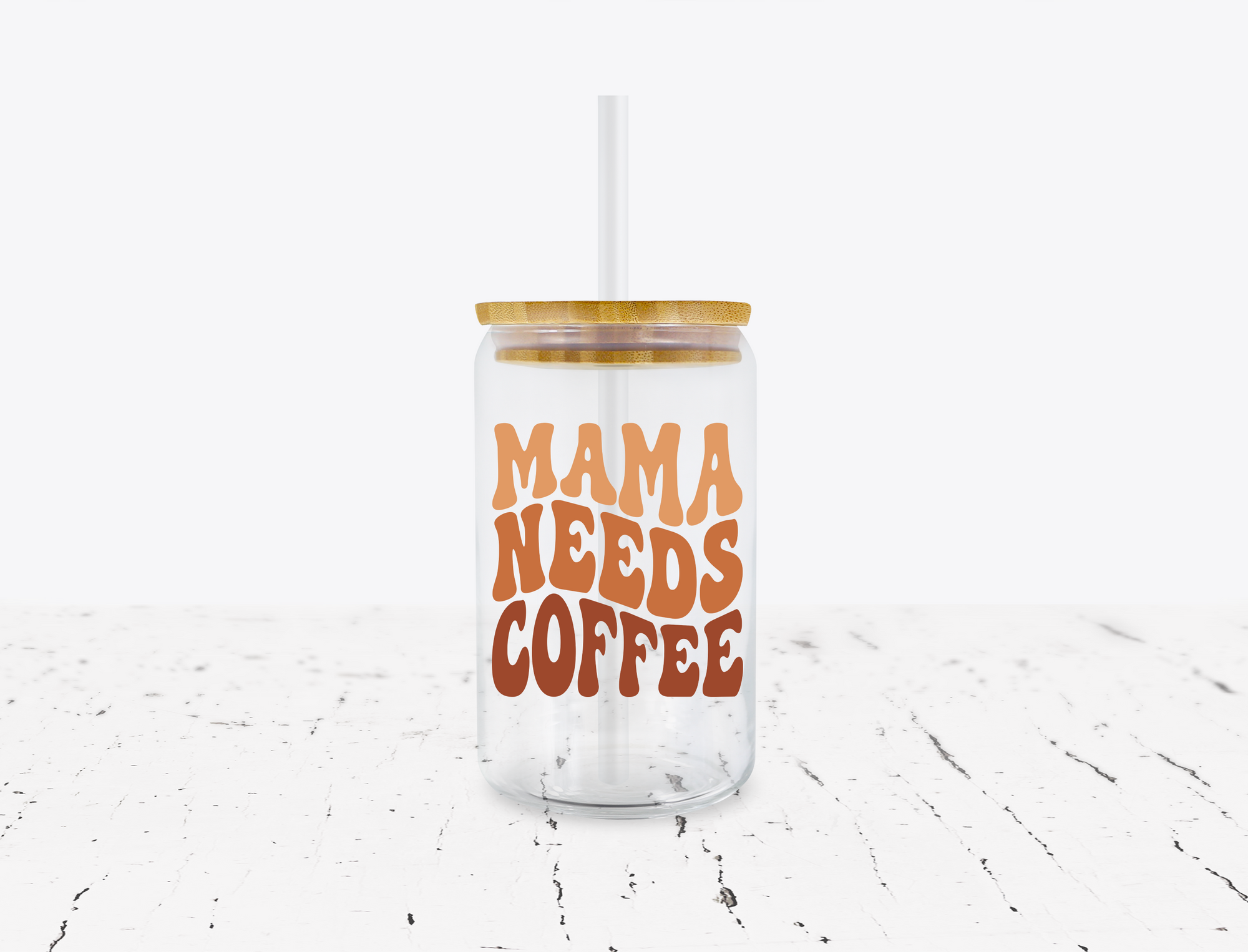 Mama Needs Coffee 16 oz. Libbey Glass